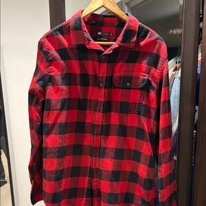 Red and Black Checkered Men's Shirt
